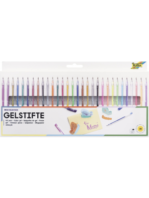 folia Gel Pens 30 pens in Assorted Colours