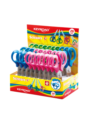 KEYROAD Scissors 5 Inch Ergonomic Multi Colors