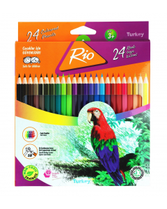 Rio Coloured Pencils Full Length 24 Colours 
