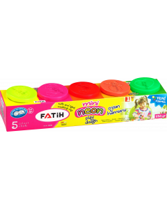 Fatih play dough neon mini 5 colors 5x50g