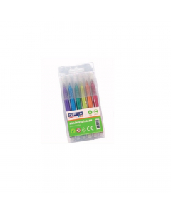 Gipta brush tip pen 6 colors silve k4030