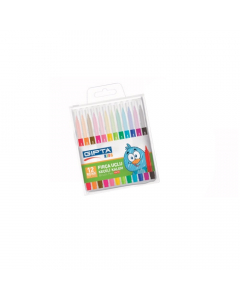 Gipta brush tip pen 12 colors K415