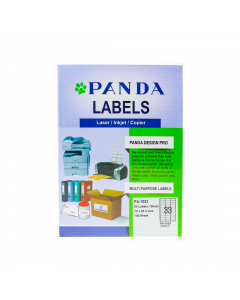 PANDA Multi Purpose Labels white 33/Page Size A4 Label sticker