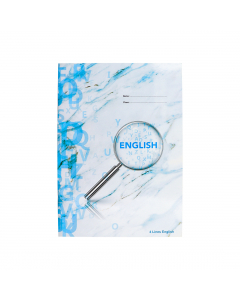 PANDA Notebook English 4 Lines 80 Sheets, A4 Size 