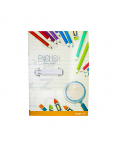 PANDA Notebook English Single Line 80 Sheets, A4 Size 