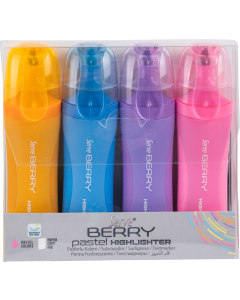 Serve Berry Highlighter 4 pcs wallet Pastel Colours