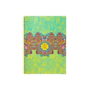 MAKE NOTES A4 Notebook - 80 Sheets, Customized Ruled Interior, Double Spiral