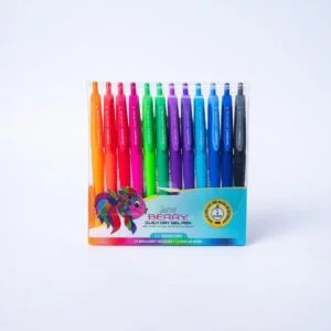Serve Berry Quick Dry 0.7Mm Gel Pen 12Pcs Wallet