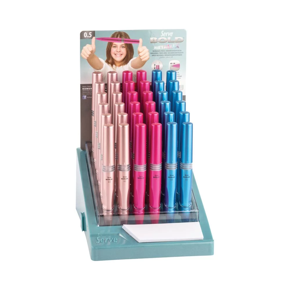 Serve Mechanical Pencil 0.5Mm Bold Metallic Colors