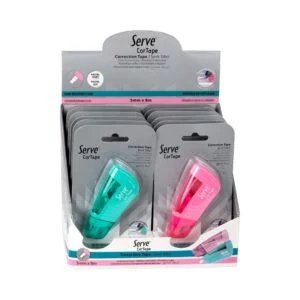 Serve Correction Tape 8M Length Pastel Colors