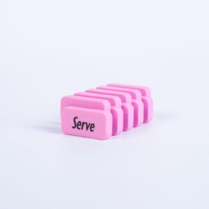 Serve Steps Eraser Pastel Colors