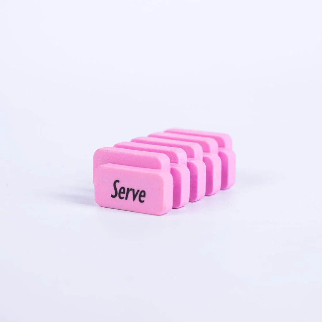 Serve Steps Eraser Pastel Colors
