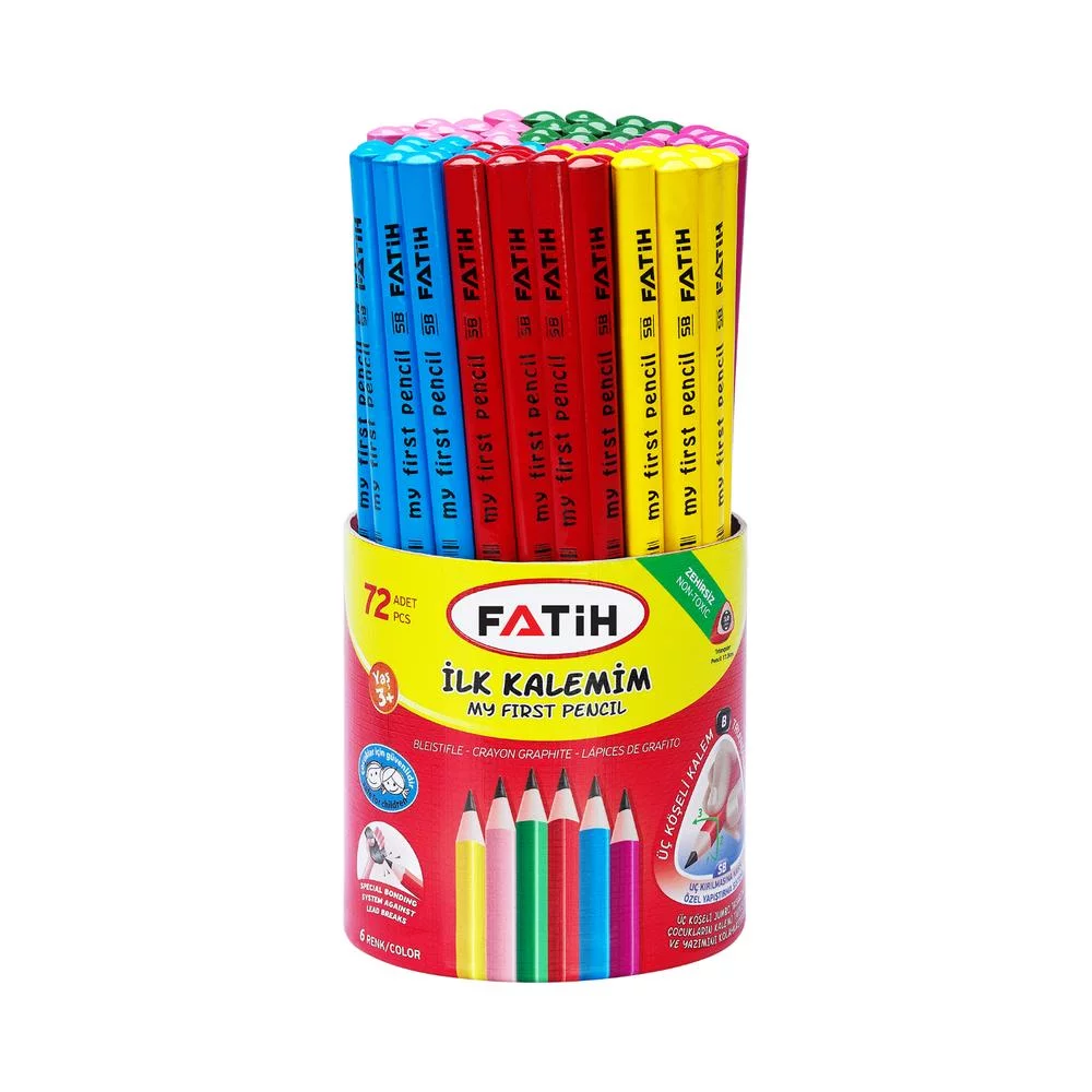 Fatih Pencil Hb Jumbo My First Colored Wood