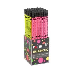 Fatih Pencil Hb Baloncuk Rubber Tipped Black Wood