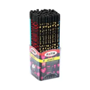 Fatih Pencil Hb Heartsrubber Tipped Black Wood