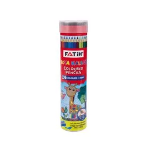 Fatih Coloured Pencil Tube Full Length 24 Colours