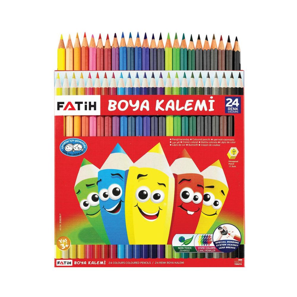 Fatih Coloured Pencil Full Length 24 Colours