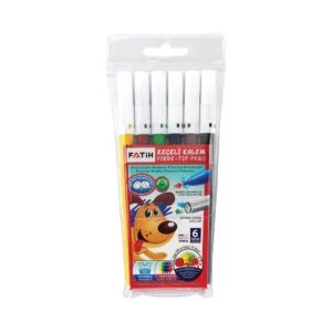 Fatih Fiber-Tip Pens Plastic Bag 6 Colors