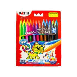 Fatih Fiber-Tip Pens 24 Colours