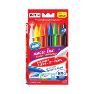 Fatih Magic Ink Fibre Tip Pens 7+1