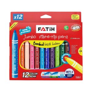 Fatih Fiber-Tip Pens Jumbo 12 Coolers