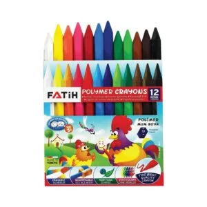 Fatih Polymer Crayons Half Size 12 Color