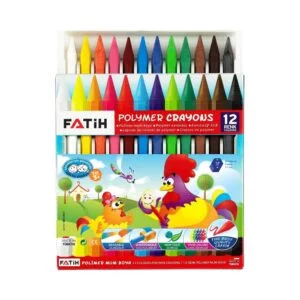 Fatih Polymer Crayons Full Size 12 Colors