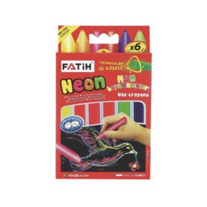 Fatih Wax Crayons Neon 6 Colours
