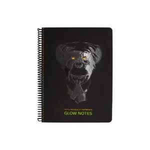 Gipta Glow Notes Spiral Hard Cover Notebook 120 Sheet Ruled