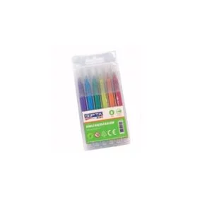 Gipta Brush Tip Pen 6 Colors Silve K4030