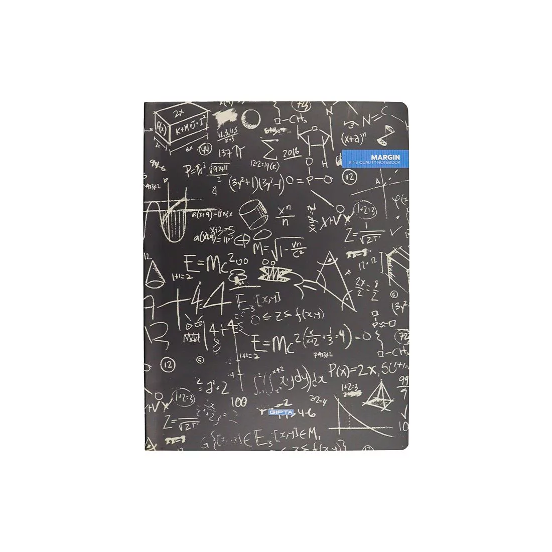 Gipta Margin Thread Sewed Plastic Cover Notebook 20X28 96 Sheet Ruled