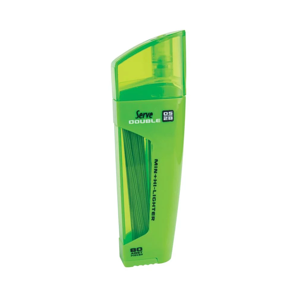 Serve Double Lead Tube &Amp; Highlighter 0.5Mm 80 Pcs Leads