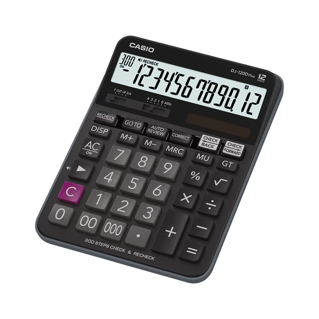 Casio Calculator Desktop Type 12 Digits Dj-120D Plus