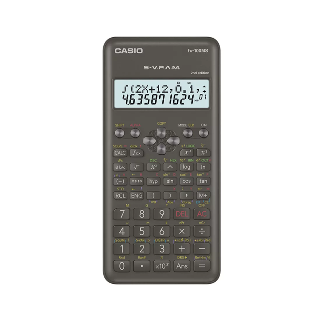 Casio Calculator Science Type 10+2 Digits Fx-100Ms