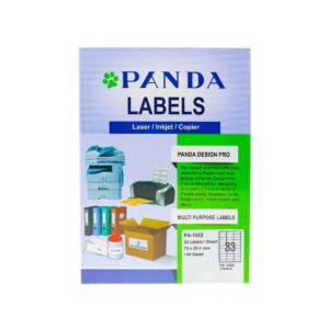 PANDA Multi Purpose Labels White 33/Page Size A4 Label Sticker