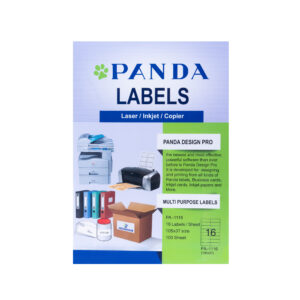 Panda Multi Purpose Labels White 16/Page Size A4 Label Sticker