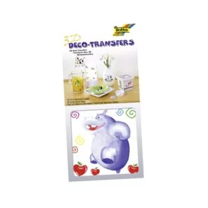Folia Hippo Fun 3D Deco-Transfers Sticker