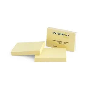 PANDA Sticky Notes Repositionable Self Adhesive 2x3 Inch Yellow