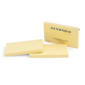 PANDA Sticky Notes Repositionable Self Adhesive 3x5 Inch Yellow