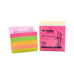 PANDA Sticky Notes Repositionable Self Adhesive 2x2 Inch Assorted Color