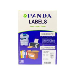 PANDA Multi Purpose Labels White 24/Page Size A4 Label Sticker