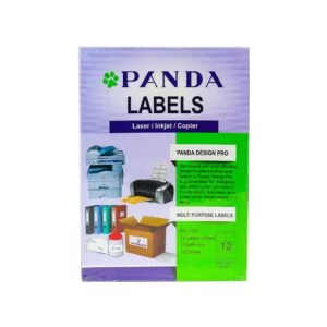 PANDA Multi Purpose Labels White 12/Page Size A4 Label Sticker