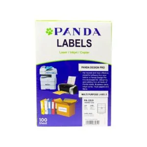 PANDA Multi Purpose Labels White 10/Page Size A4 Label Sticker