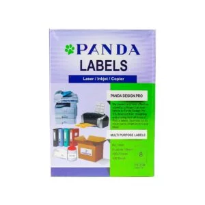 PANDA Multi Purpose Labels White 8/Page Size A4 Label Sticker