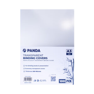 PANDA transparent binding covers pvc | size A3 | 200 Mic