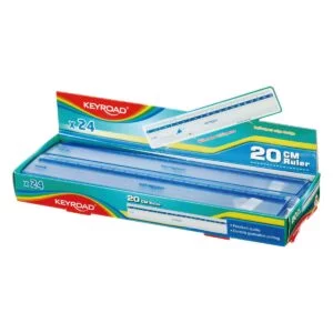 KEYROAD RULER 20CM PLASTIC BX24 KR971382