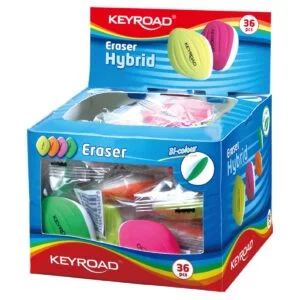 KEYROAD ERASER 2CLRS HYBRID KR971244