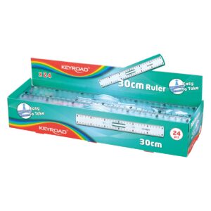 Keyroad Ruler Plastic 30 Cm Easy To Take