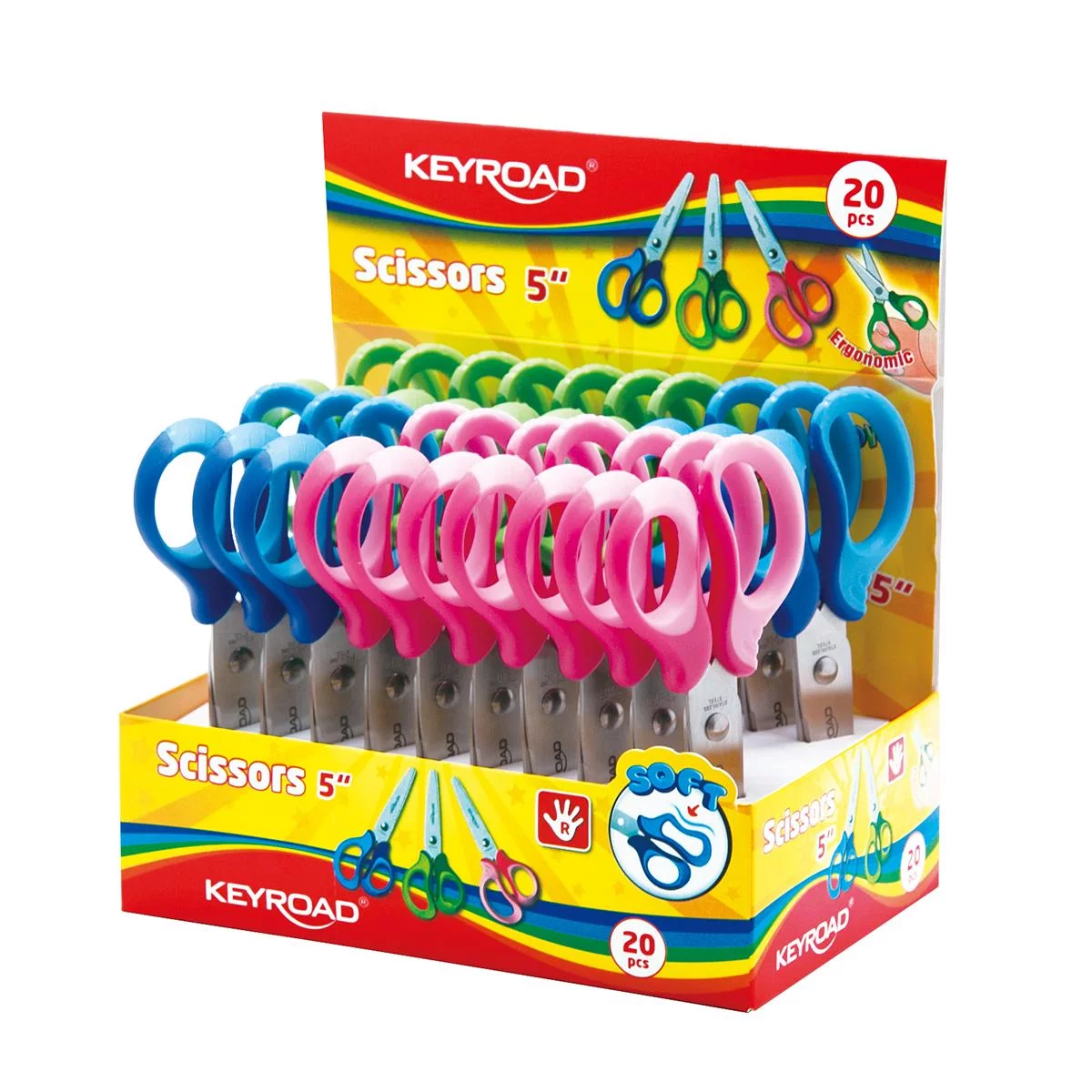 Keyroad Scissors 5&Quot; Soft Touch Kr971532