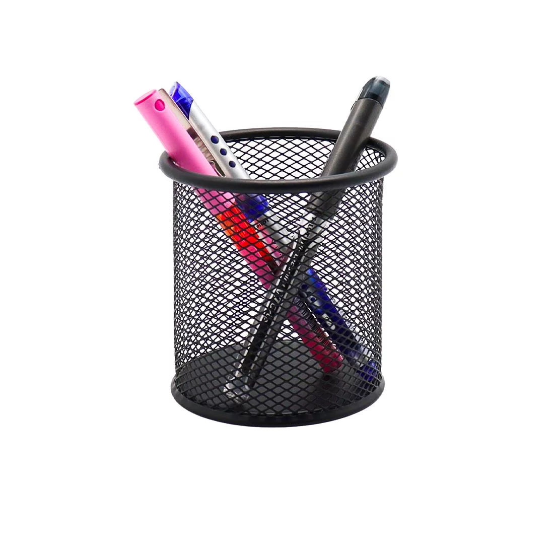 Panda Mesh Pen Holder Metal Black Color - Image 2
